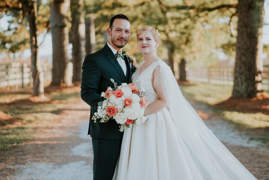 Wedding ceremony at Stone Chapel at MattLane Farm in Fayetteville, Arkansas