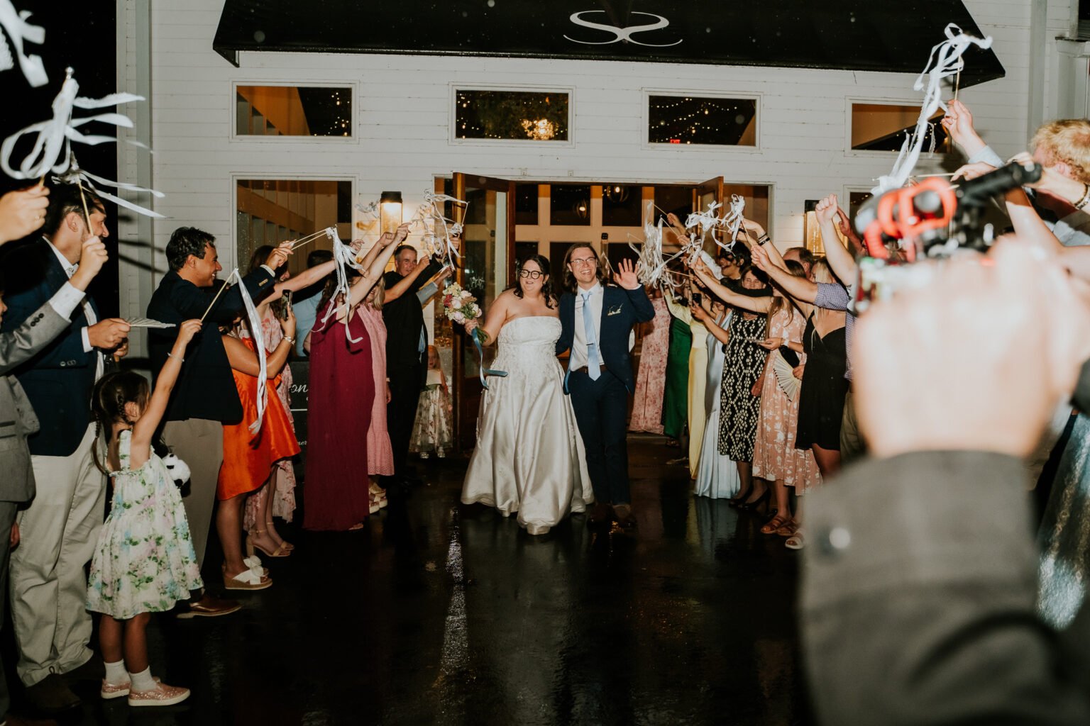 Sparkler exit at Sassafras Springs Vineyard, Springdale AR