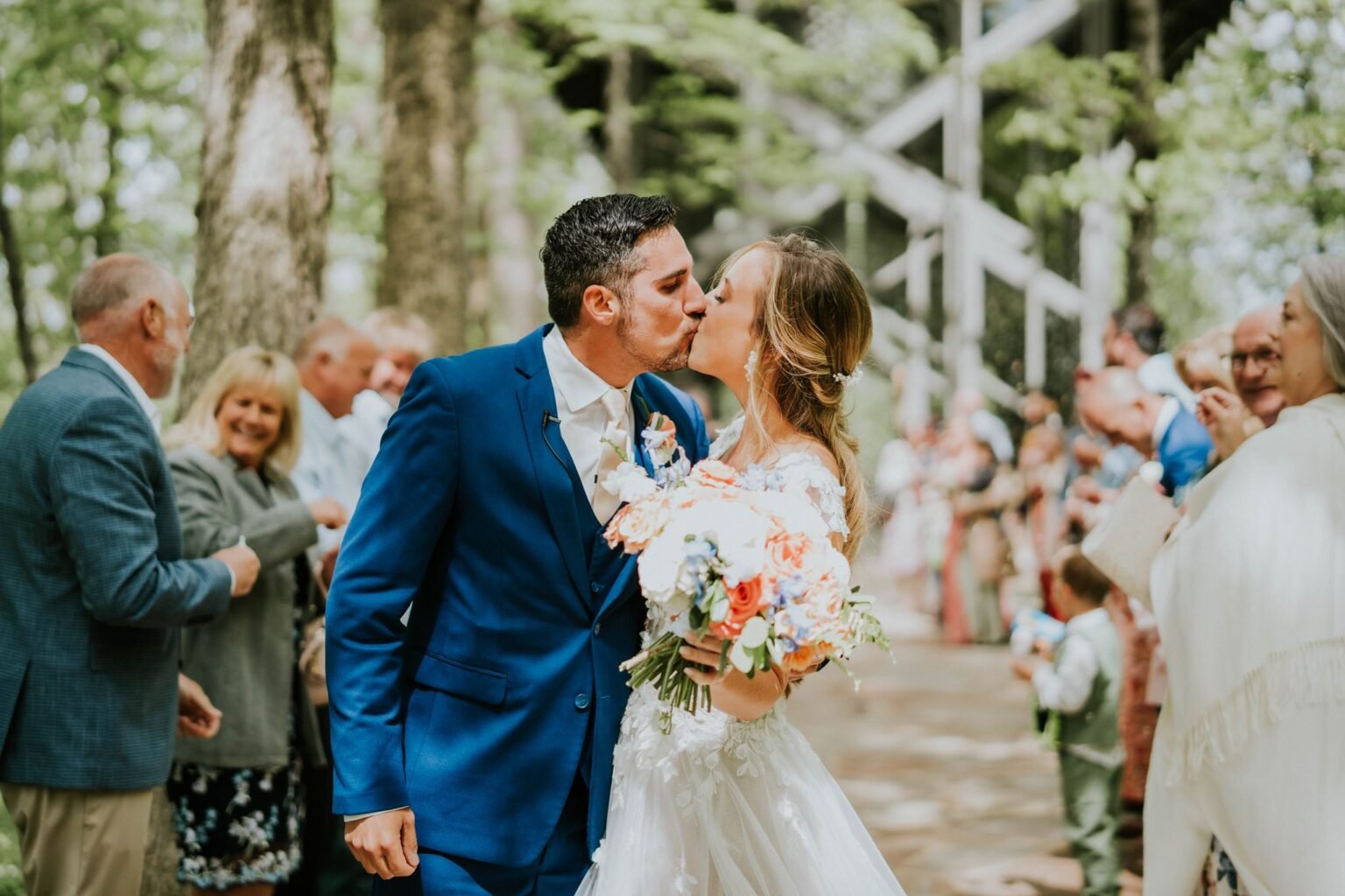 Wedding at Thorncrown Chapel in Eureka Springs, Arkansas